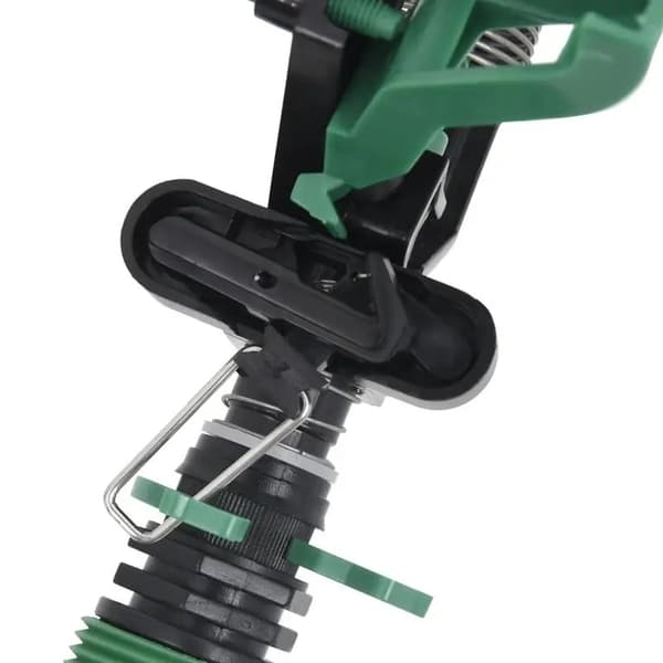 Impuls Gräsmatta Sprinkler, Metallkonstruktion, Justerbart Sprutmönster,Grön