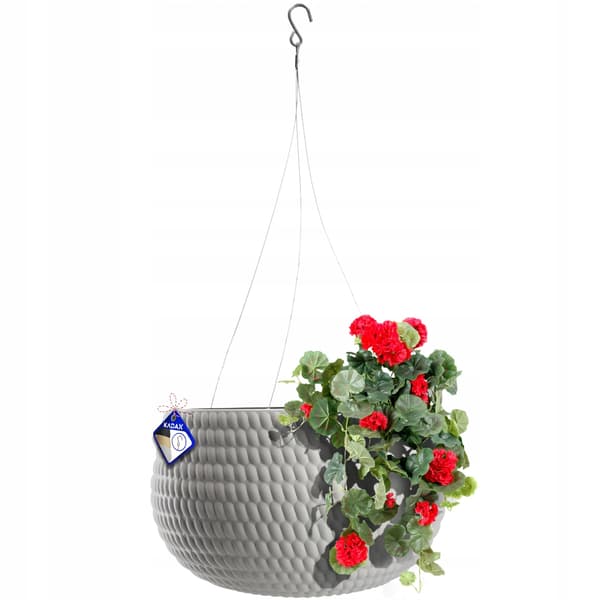 Hængende Blomsterkrukke, Stilfuldt Design, Pladsbesparende,Lys Grå