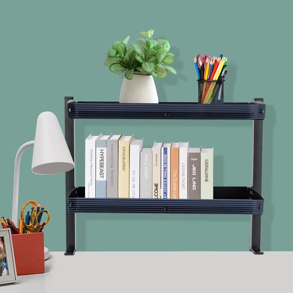 Klemme-bordhylde, Robust design, Pladsbesparende løsning,sort