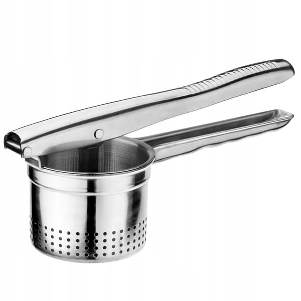 Potatis- och grönsakspress, rostfritt stål, diskmaskinssäker,Silver