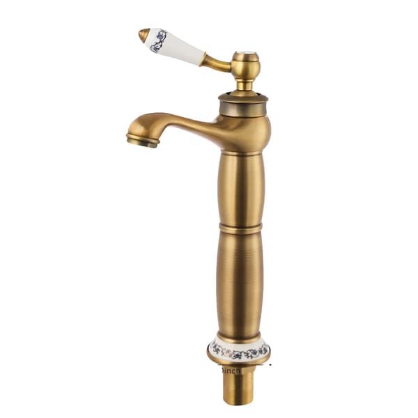 Basinblandare, Antik Design, Justerbar Temperatur,Guld