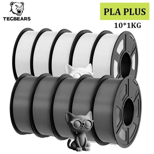 3D-printer filament, høj sejhed, multi-farvet,PLA PLUS 5GY5WT