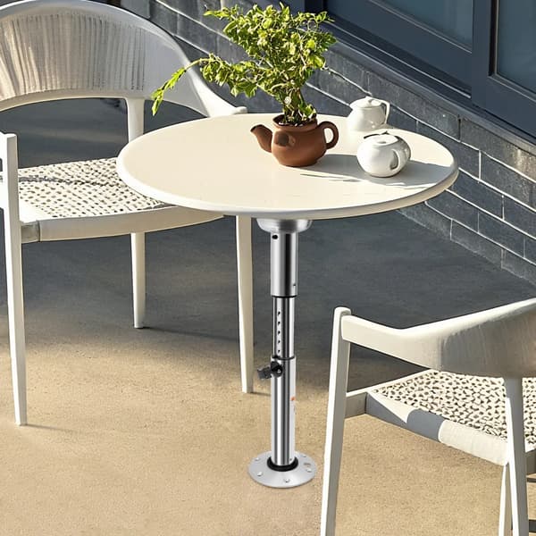 Bordben, Justerbar Höjd, Lätt Design,Silver