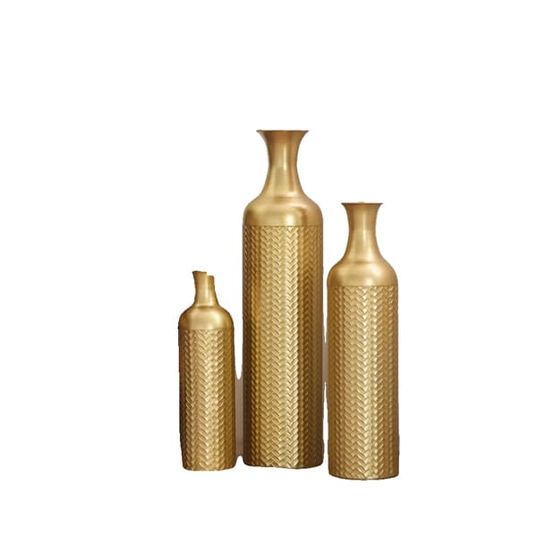 Golvvas, Hög Dekorativ Design, Metallkonstruktion,Guld