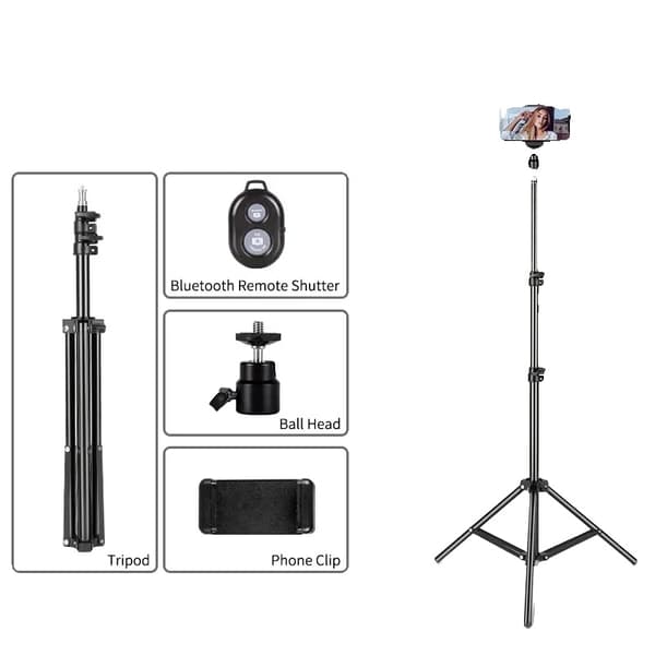 Stativ, Justerbar Höjd, Mångsidig Kompatibilitet,150cm
