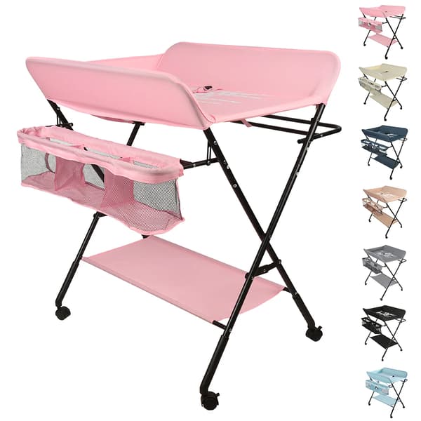 Babyskiftemøbel, Holdbart Design, Miljøvenlige Materialer,Pink
