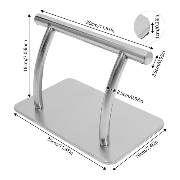 Fodstøtte, Ergonomisk Design, Holdbar Konstruktion,Hvid Ris