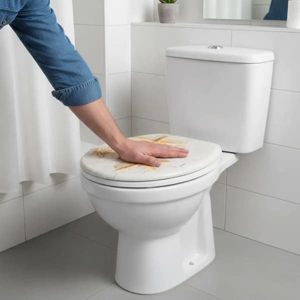 Toiletbræt, Trædæksel, Universel Pasform,hær grøn