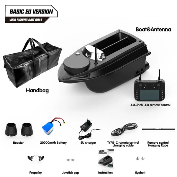 Bait Boat, Smart GPS Navigation, Dual Motor System,Basisversion