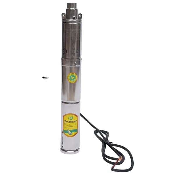 Solvattenpump, 370W Effekt, 65m Max Lyft,Silver, EU, 24V