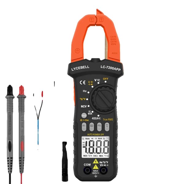 Klemme Multimeter, True-RMS Måling, Bluetooth Forbindelse,7200C-APP