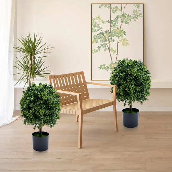 Kunstnerisk Topiary Bold, Sæt af 2, Indendørs Udendørs Dekor,50cm