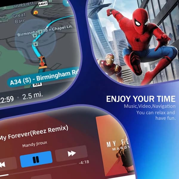 Langaton CarPlay Android Auto -sovitin, saumaton yhteys, helppo asennus,NTG 4.5