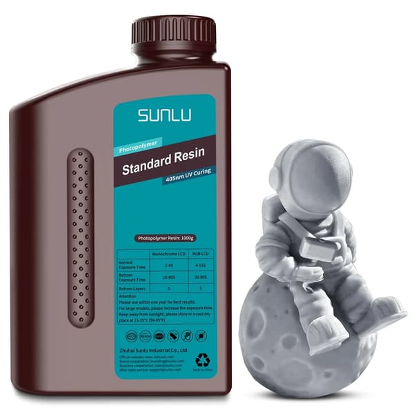 3D Utskriftsharp, Hög Precision, Miljövänlig Formel,Standardgrå