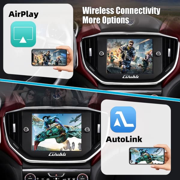 Interfaceadapter, trådløs CarPlay, Android Auto-kompatibilitet,til Maserati