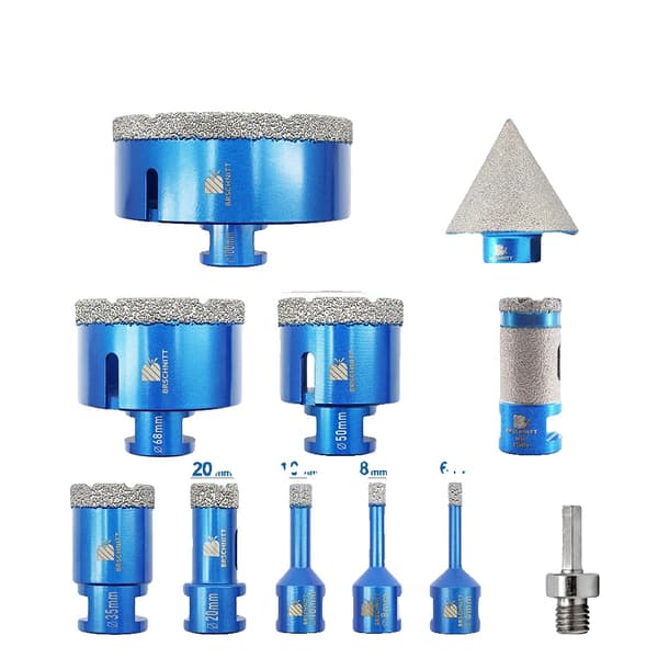 Diamantbor Kit, Alsidig Anvendelse, Forbedret Holdbarhed,11stk Sæt