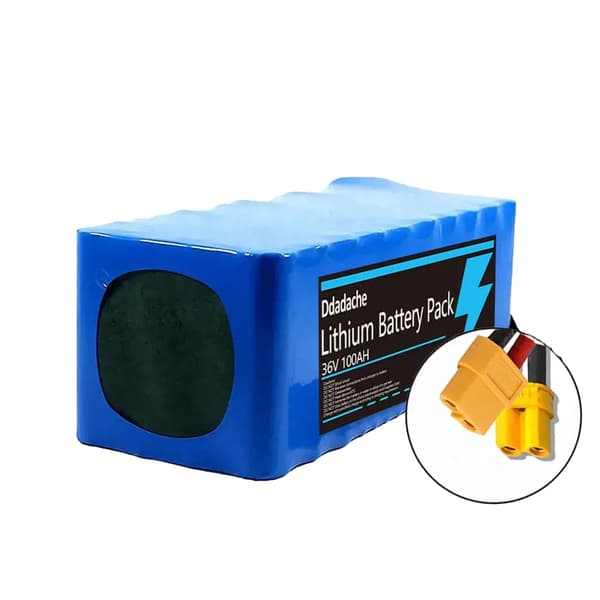 Batteripaket för eldriven tvåhjuling, 100Ah kapacitet, 36V spänning, XT60-XT30