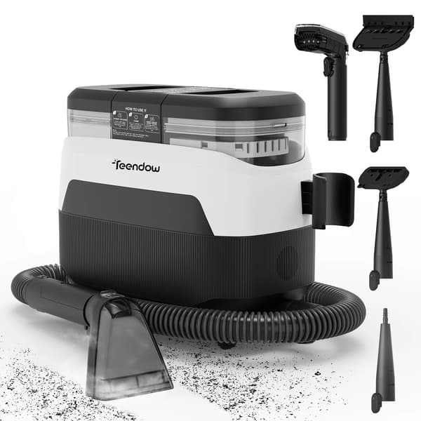 Polstring og Tæpperenser, 1650W Effekt, Flere Dyser,Teendow C6 MAX, EU