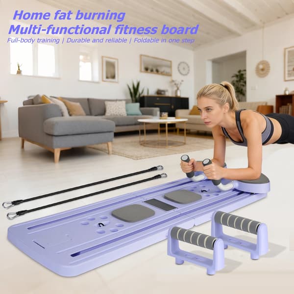 Fitnessbräda, Justerbart motstånd, Fällbar design,LILA