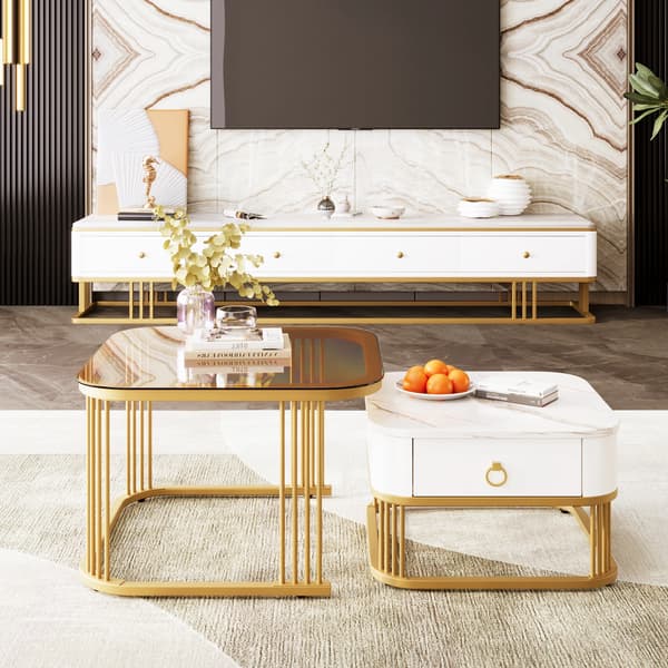 Kaffebord, Stabelbart Design, Funktionel Opbevaring,Kaffebord