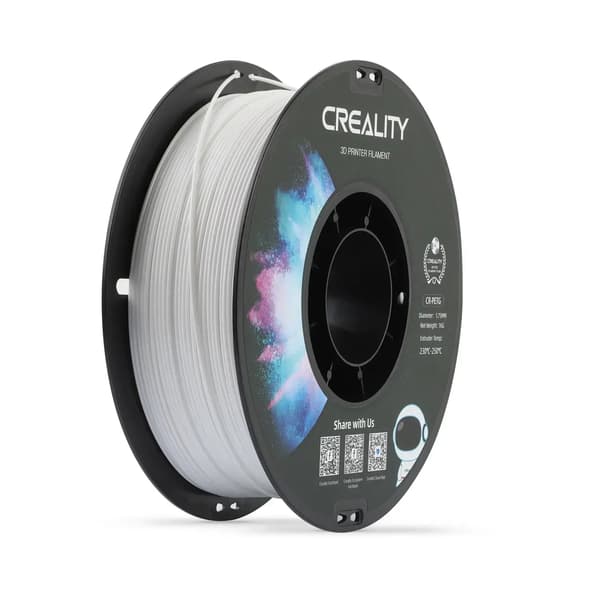 3D-utskrift Filament, PETG-material, 1,75 mm diameter,Vit