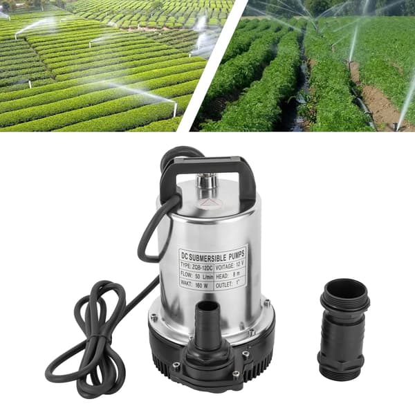 Undervandspumpe, Høj Effektivitet, Stille Drift,EU, 12V
