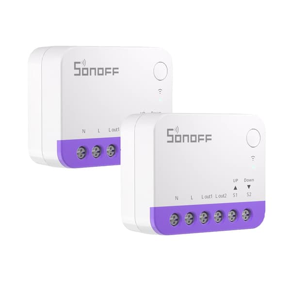 Smart Rullgardinsbrytare, Precision Kontroll, Smart Schemaläggning,MINI-RBS 2 Pack