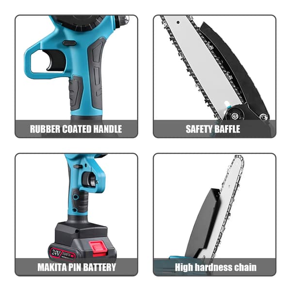 Beskæringssav, 24V Lithiumbatteri, Ergonomisk Design,et batteri