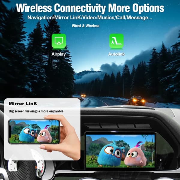 Trådløs Carplay Android Auto Modul, Multimedia Afspilning, Kamerastøtte,Becker til NTG4.5