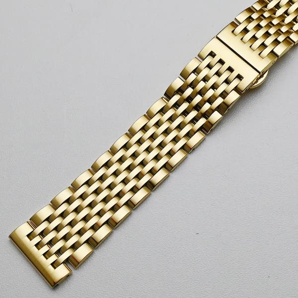 Urrem, Rustfrit Stål, Sommerfuglespænde,Guld, 21mm