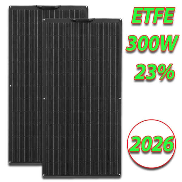 Solpanel, Fleksibelt Design, Høj Effektivitet,300W