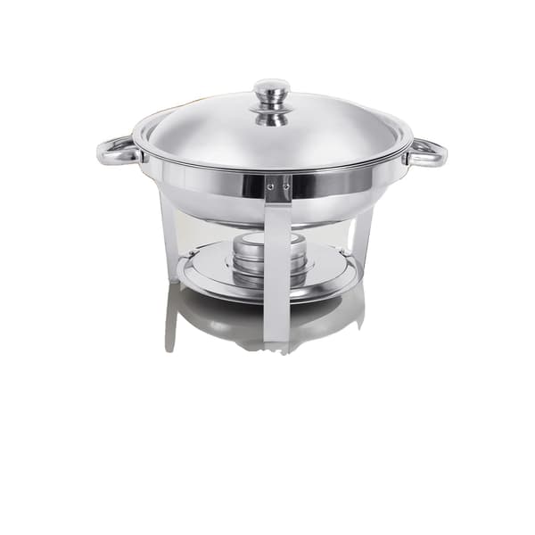 Chafing Dish, Rustfrit Stål, 5L Kapacitet,2Pak-a, Rustfrit StålCover-a