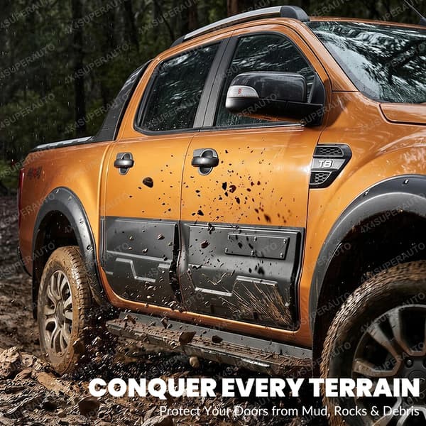 Side Door Molding Guards, Perfekt Pasform, Nem Installation,FORD RANGER 2012-22