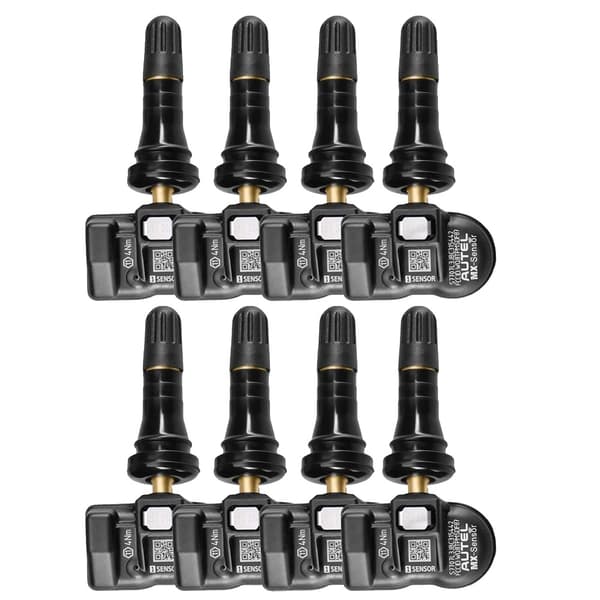 TPMS-sensor, dual frekvens, trådløs programmering,8stk Gummiventil