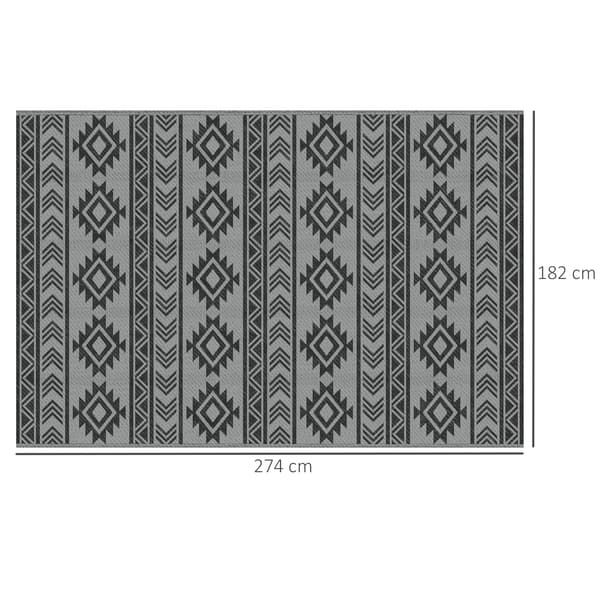 Ulkokäyttöön tarkoitettu matto, vedenpitävä, UV-suojattu,musta