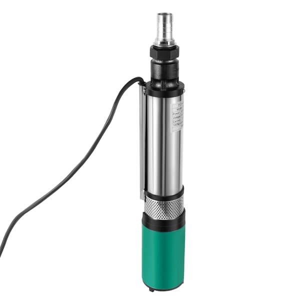 Djupbrunnspump, nedsänkt, 4500 varv per minut,24V, Silver