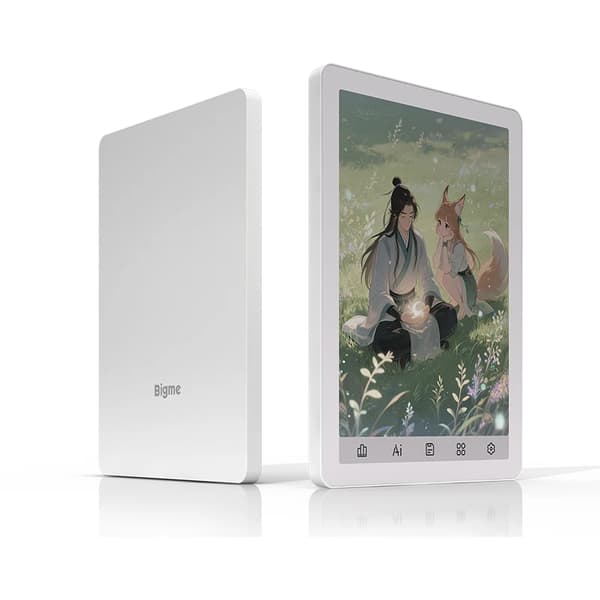 e-bokläsare, 6\" E-Ink-skärm, Android OS, B6 vit med fodral