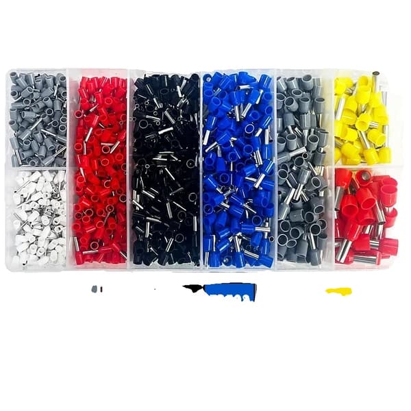 Krympeterminal Sæt, Kobbermateriale, Assorterede Størrelser,VE-KIT-1250Pcs