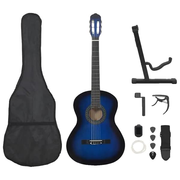 Gitarr, Högkvalitativ Konstruktion, Justerbar Bro,Blå