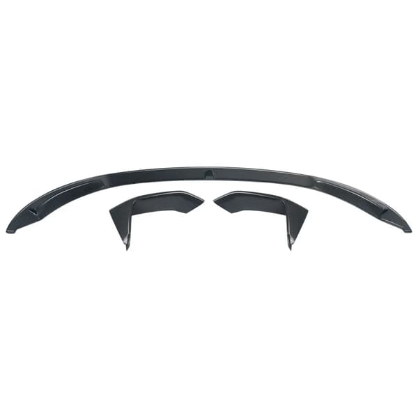 Front Bumper Splitter, ABS Plastik, Aerodynamisk Design,kulstoflook