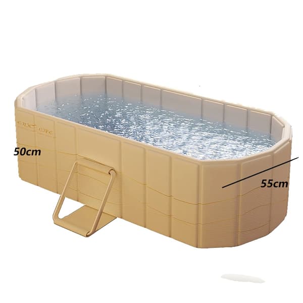 Badkar, Fällbar Design, Miljövänligt Material,Ingen lock