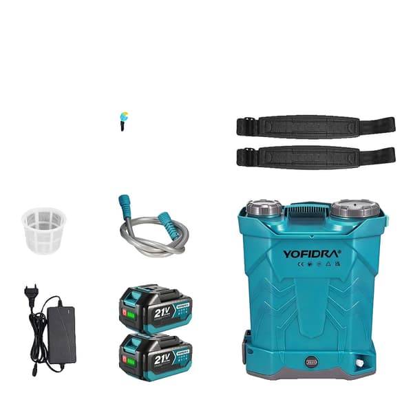 Elektrisk Spruta, 20L Kapacitet, Ergonomisk Ryggsäcksdesign, 2x3.0Ah Batteri Set