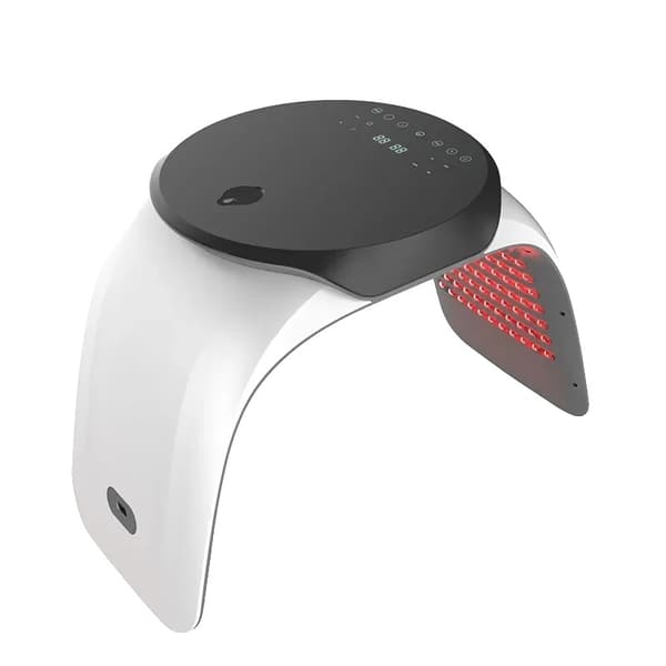 LED Ansiktsmask, Röd Ljusterapi, Hudföryngringsenhet,Vit, EU