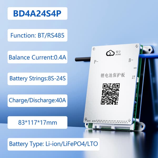 Batteristyringssystem, Aktiv Balancefunktion, Smart Forbindelse,JK-BD4A24S4P