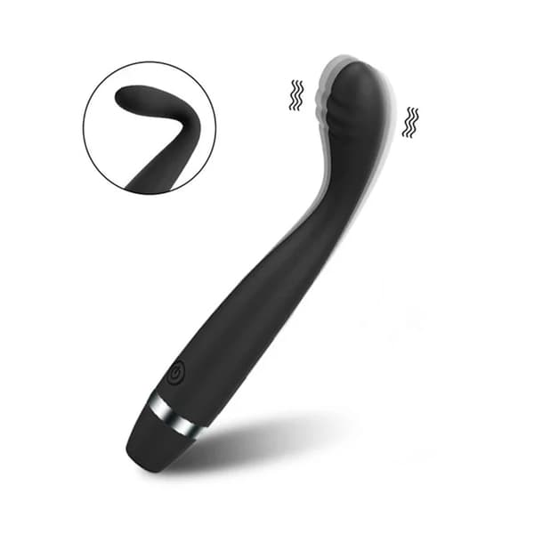 G Spot Vibrator, Justerbare Indstillinger, Silikone Materiale,Sort