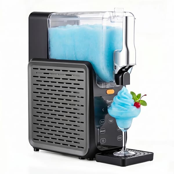 Slushmaskine, Hurtigfrys, 5 Forudindstillede Tilstande,sort