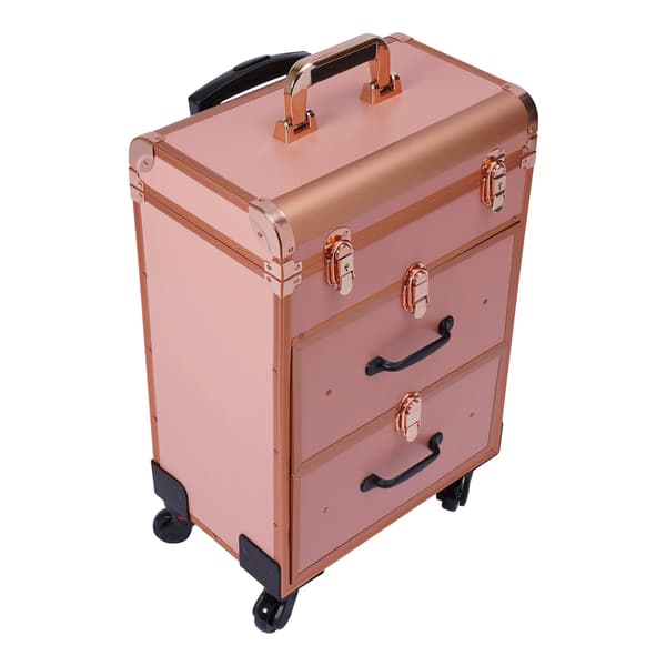 Makeup Taske, Bærbar Design, Rummelig Opbevaring,Guld