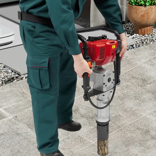 Posthålsgrop, Bensinmotor, Effektiv Grävprestanda,Röd