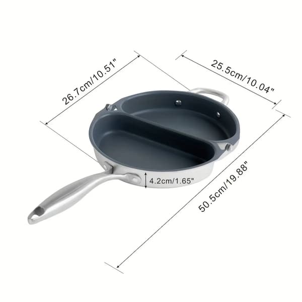 Omeletpande, Dobbelt-Sidet, Foldbart Design,MULTI