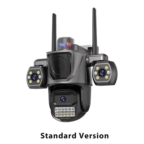 IP-kamera, trippelobjektiv, automatisk spårning, EU-plugg, Standardversion